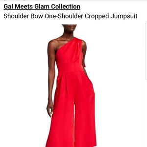 Gal Meets Glam Red 1 shoulder jumpsuit, sz…